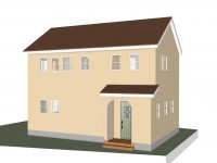 甲斐市　塗り壁の家　完成予想図