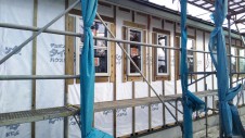 甲斐市に建つ、おしゃれなステンドグラス教室のあるアトリエ
